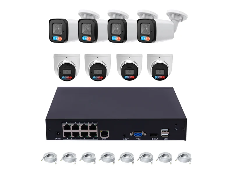 PoE kit — PoE kits — 4 / 8 / 16 cameras pre-paired with NVR